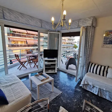 Juan-les-pins, Superbe Vue Grande Terrace Cuisine Separee Lejlighed *